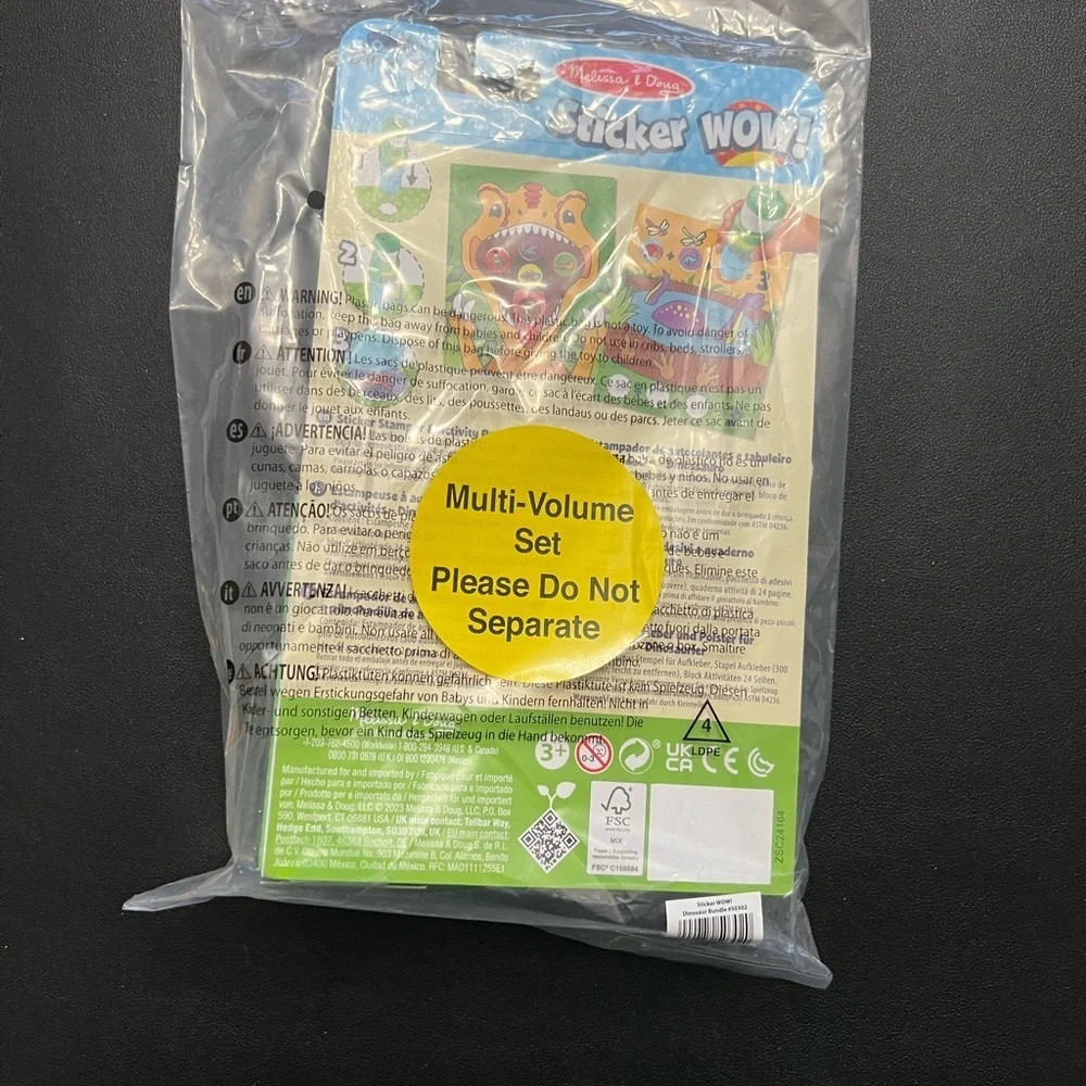 Melissa & Doug Sticker WOW! Set and 200 sticker refill
